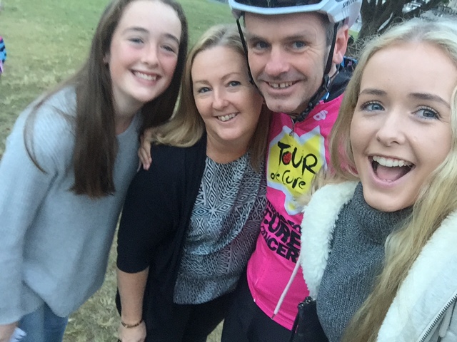 Chris & family before tour