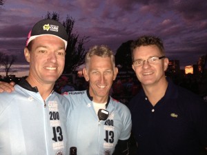 At the finish