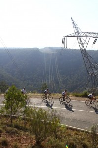 The peak of the climb on the Mansfield-Whitfield Road