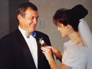 Jodi & Dad our wedding