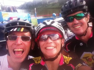 Paul, Myself and Daren on Moggill ferry.