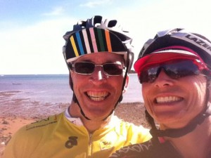 Paul and I - huge peloton!