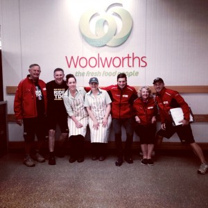 The catering team raiding Woolies