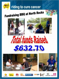 The NSW team were great in raising $632 for Tour de Cure at a recent barbecue lunch.