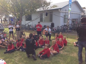 Frances Public School near SA border. All 28 students and the teacher sang a song for us. Just beautiful!