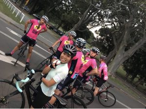 The men in pink